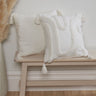 Decorative Cabana Tufted cushion styled on a sofa highlighting its timeless elegance and plush texture