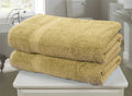 Luxurious 500gsm combed cotton bath sheet with stylish woven border