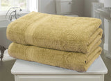 Luxurious 500gsm combed cotton bath sheet with stylish woven border