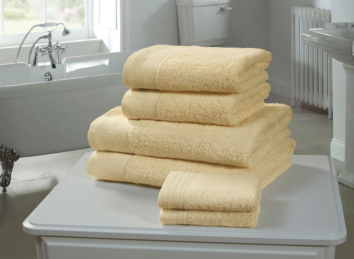 Yellow 100% Cotton Bath Towel with 600GSM for Luxurious Home Spa Experience