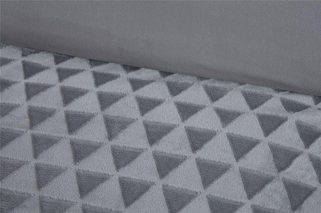 Diamond Cut Velvet Duvet Set