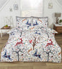 Reversible skandi-inspired design featuring cute rabbits and squirrels 