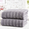Luxurious Sandringham bath sheet with sophisticated striped design and metallic detailing