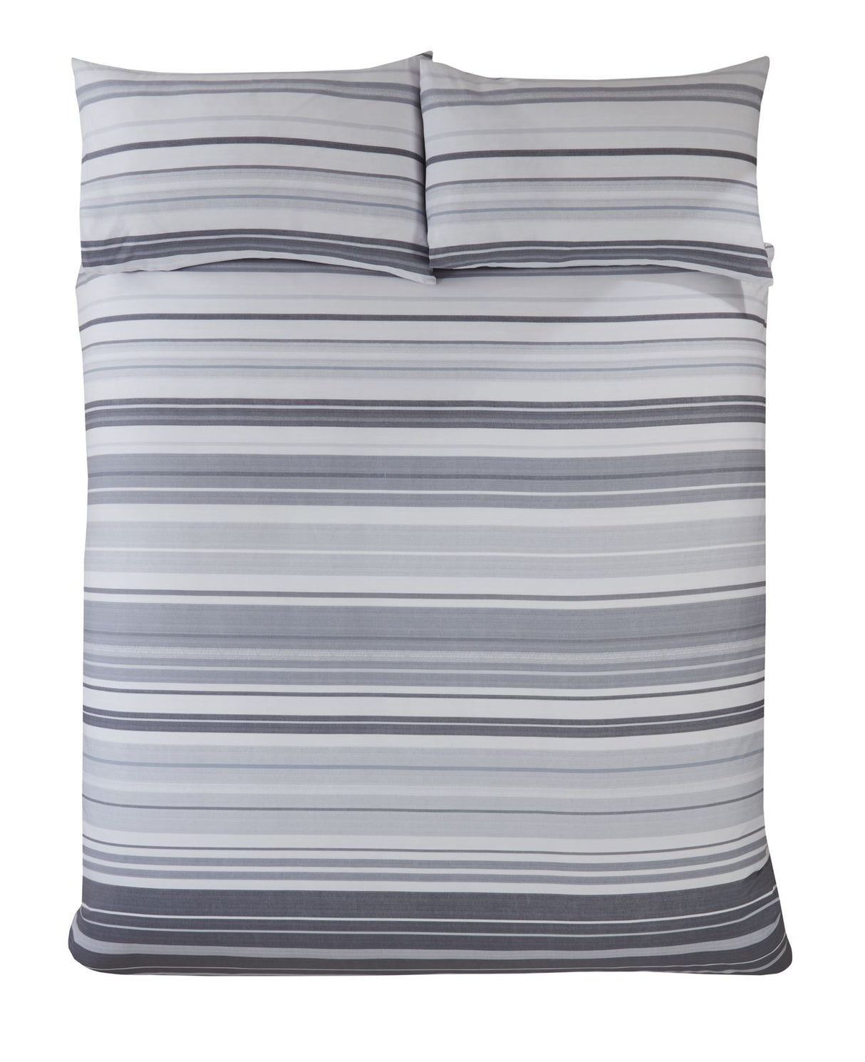 Sophisticated Grey and White Striped Duvet Set for a Contemporary Feel