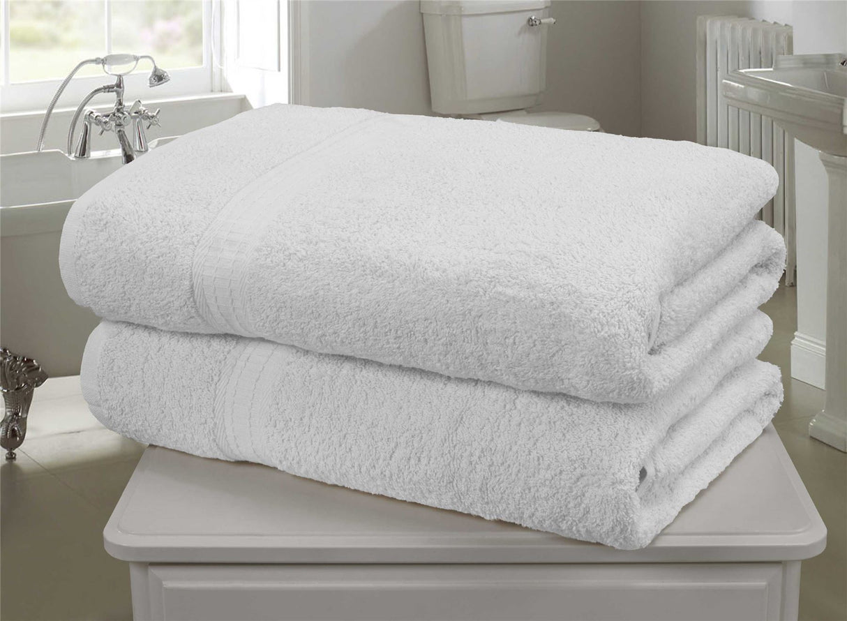 Super quality 500gsm combed cotton bath sheet with stylish woven border