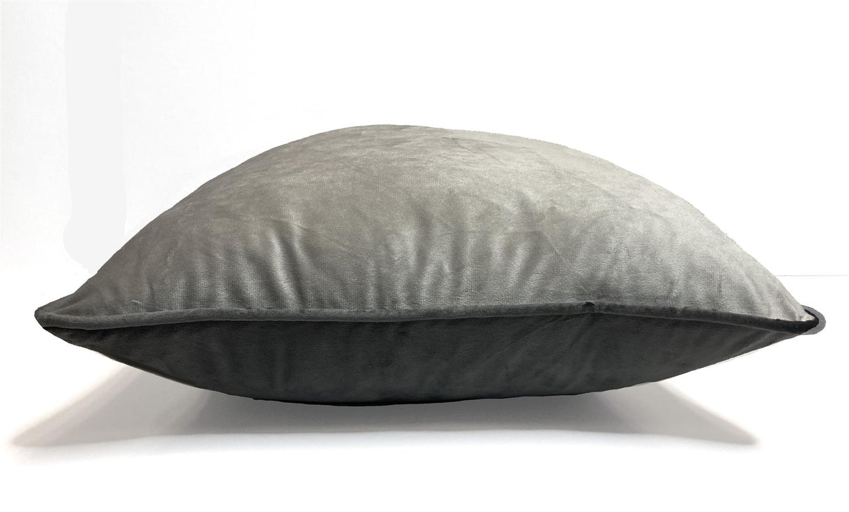 Piped Velvet Filled Cushion 43X43Cm