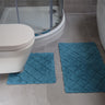 Kyra bath mat measuring 46x76cm featuring a comfortable, soft woven surface in a stylish pattern