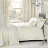 Elegant Everdean Duvet Set featuring embroidered circle design and pintuck edging