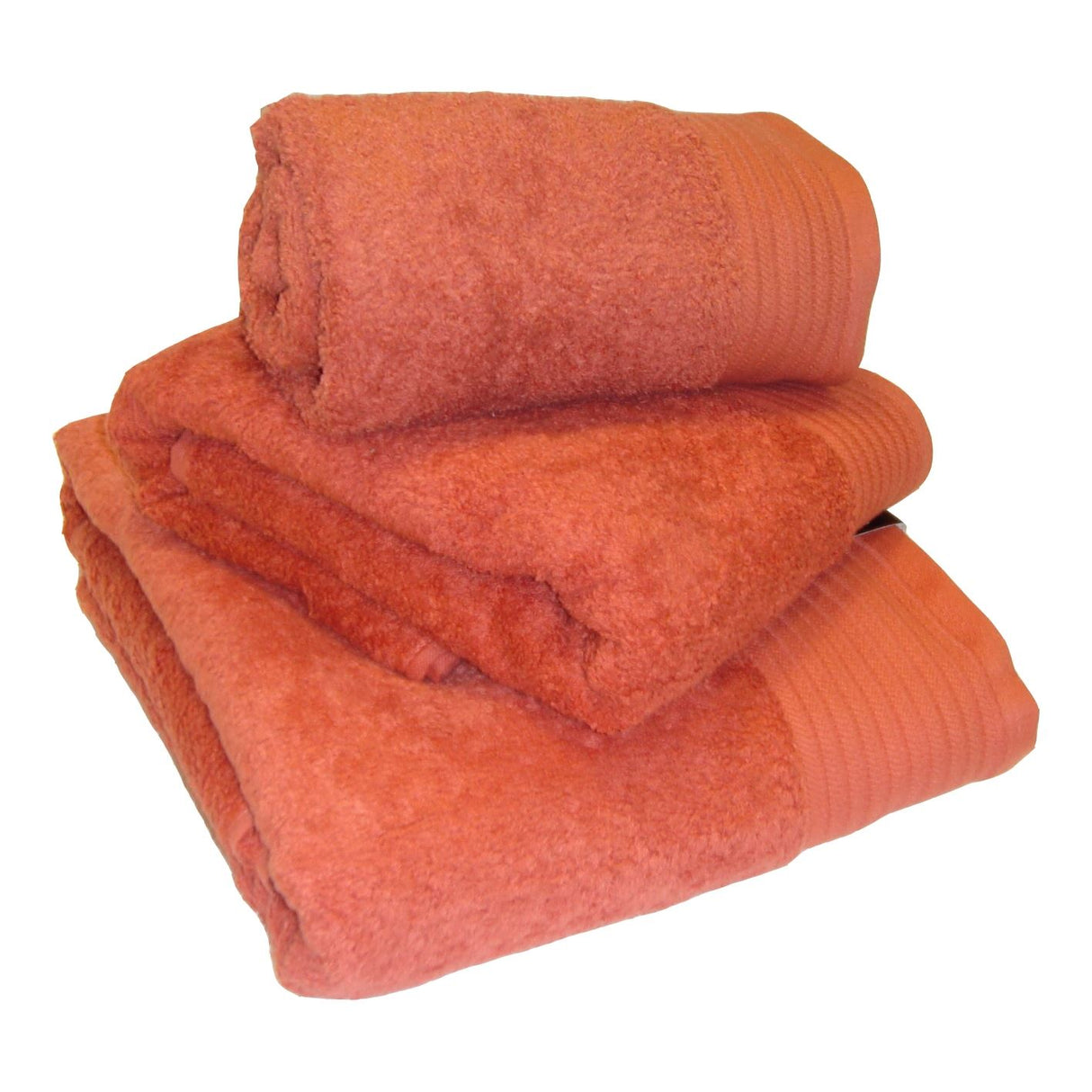  Luxurious tangerine bath sheet, 100% cotton, soft and absorbent