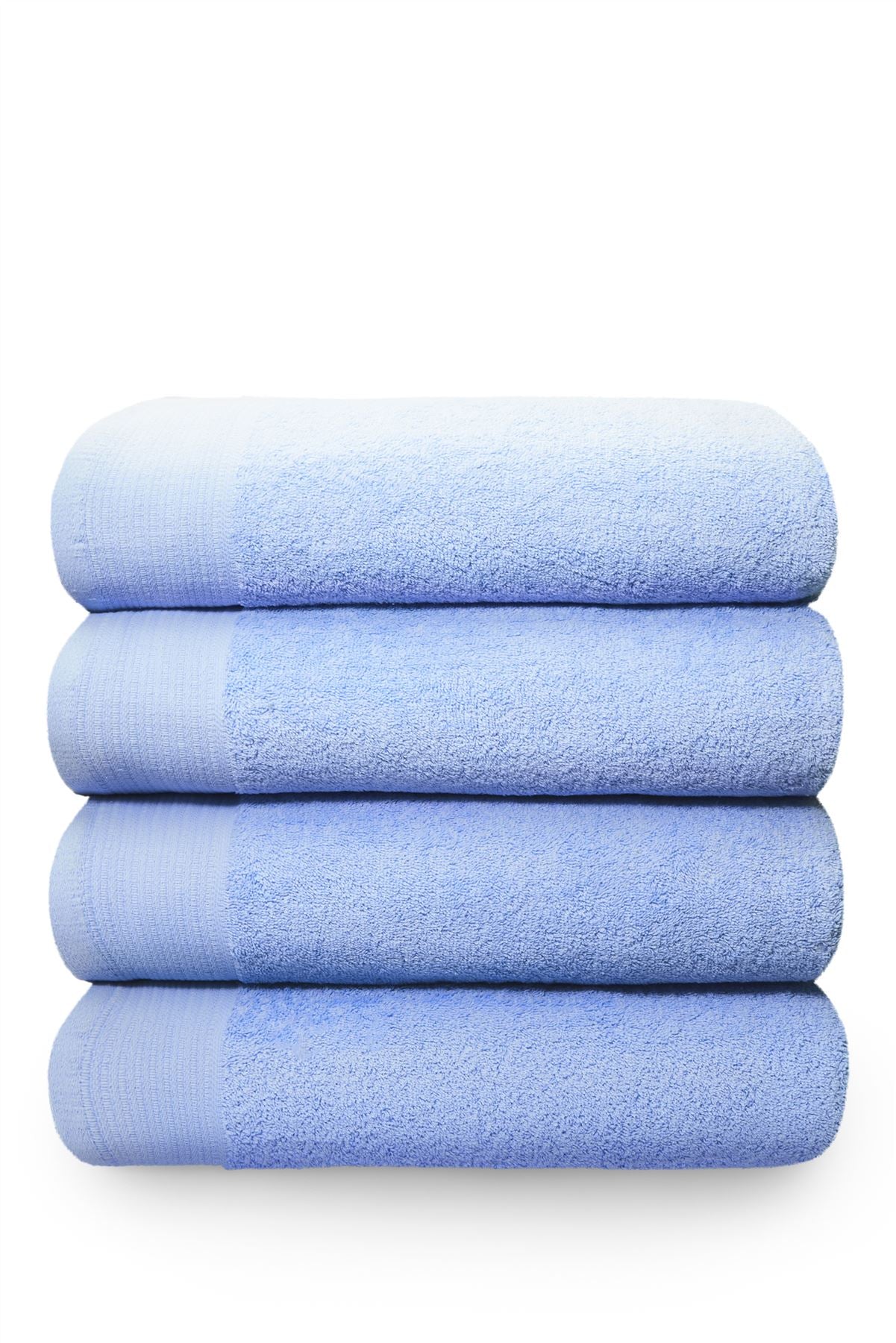  Luxurious, durable Happy Home 100% Cotton 600GSM Pedestal Mat Blue towel with thick, lofty pile