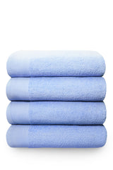  Luxurious, durable Happy Home 100% Cotton 600GSM Pedestal Mat Blue towel with thick, lofty pile