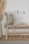 Beautifully crafted Juniper Tufted Cushion highlighting timeless elegance and refined craftsmanship