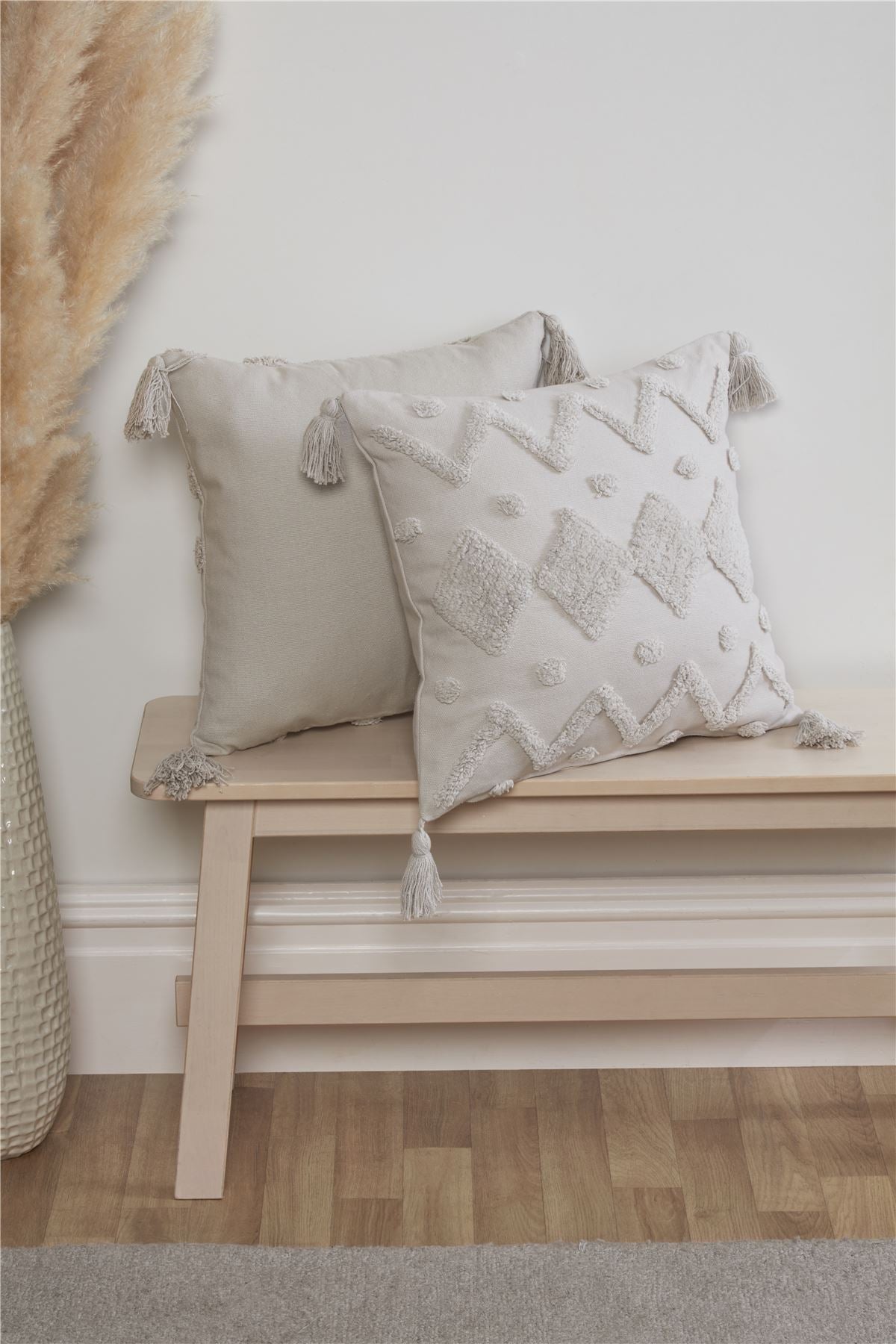 Beautifully crafted Juniper Tufted Cushion highlighting timeless elegance and refined craftsmanship