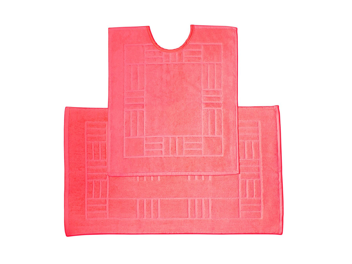 Happy Home 100% Cotton 600GSM Bath Mat Red towel - made from 100% combed cotton, soft and absorbent