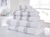 Luxury bale options available for complete spa towel set