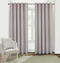 Energy efficient lined curtains with eyelet headers for pole hanging
