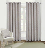Energy efficient lined curtains with eyelet headers for pole hanging