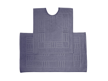 Luxurious Happy Home denim bath mat crafted from 100% combed 600GSM cotton with plush, absorbent, and durable pile