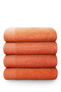 A close-up of the Happy Home 100% Cotton 600GSM Super Sheet in Tangerine, featuring its thick, soft, and durable 600gsm cotton fabric with a vibrant tangerine colour