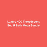 Save 10% when purchasing the full luxury bed and bath mega bundle compared to individual items