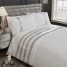 Dazzling Carly Duvet Set with diamante embellishments and pin-tucked bands
