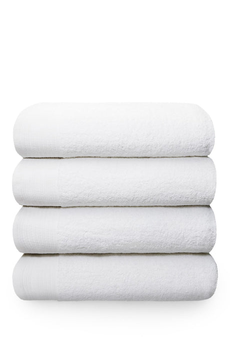 High quality 100% cotton 600GSM super sheet in white, soft and absorbent
