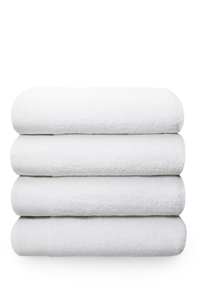 High quality 100% cotton 600GSM super sheet in white, soft and absorbent