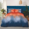 Modern ombre bedding set with matching pillowcases, vibrant design ideal for any bedroom decor