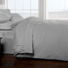 Detailed view of the classic 200 thread count cotton pillowcase, highlighting its fine percale weave and durable quality