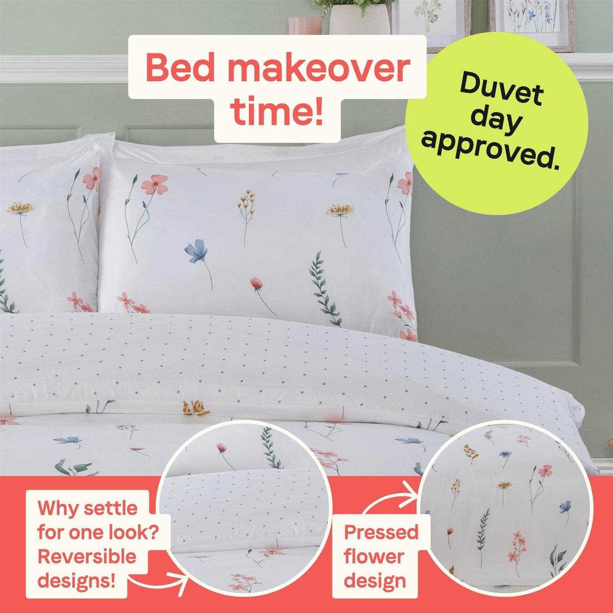 Pressed Flowers Duvet Set