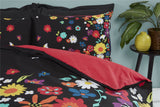 Brighton Duvet Set with vibrant colours, easy-care material, and included matching pillows in various sizes