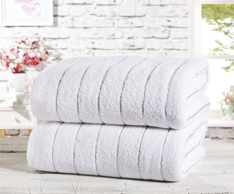 Pair of face cloths from the Sandringham collection showcasing refined design and plush cotton material