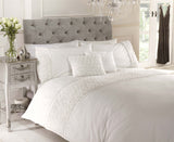 Add some elegance to your bedroom with this beautiful ruffle design