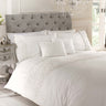 Luxurious Limoge Duvet Set with elegant ruffle design and matching pillowcases