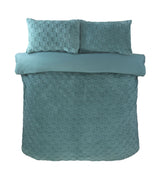 Luxury Check Teddy Duvet Set