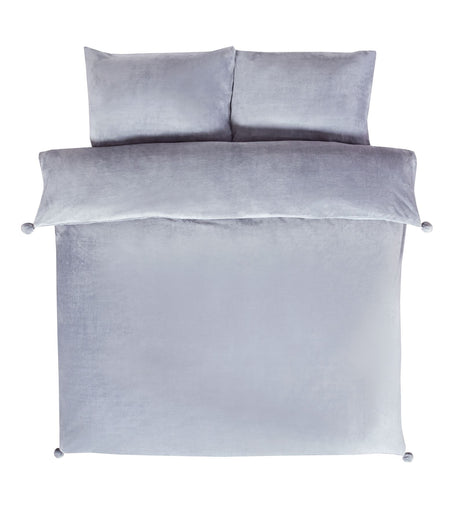 Luxurious Pom Pom Fleece Duvet Set featuring soft, plush fabric with decorative pom pom accents for cozy, stylish bedroom decor