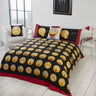 Vivid icons duvet set with bold yellow, red, black colours on cheerful design