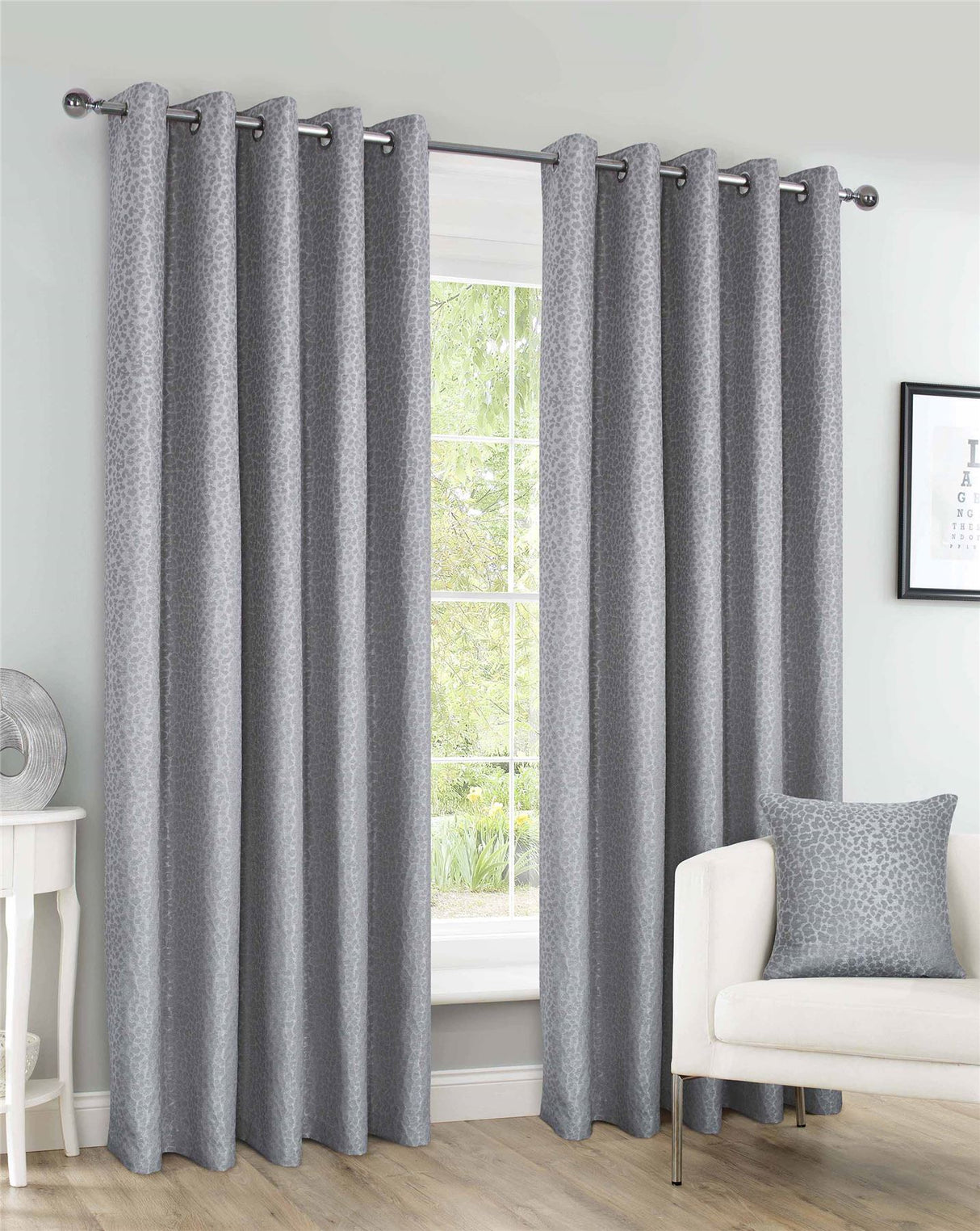 Smart and stylish curtains with a touch of attitude, ready for pole