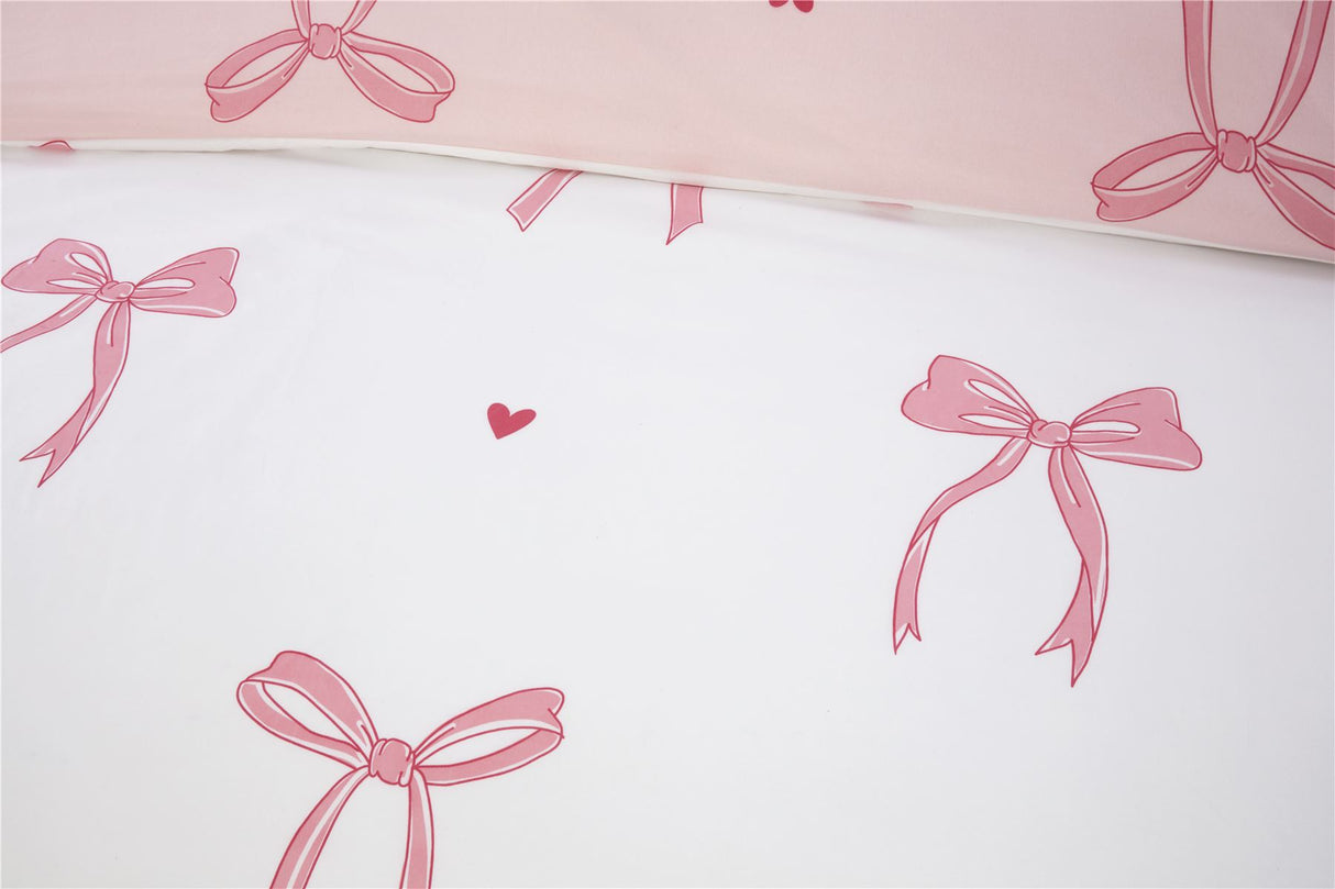 Printed Bows Duvet Set