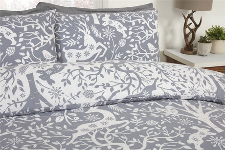 Tatton Duvet Set with woodland creatures, perfect for a cosy, nature-inspired bedroom