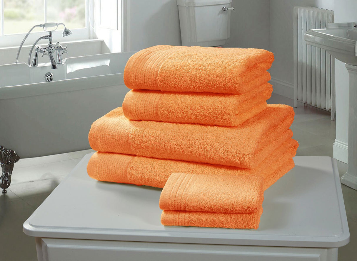 Happy Home 100% Cotton 600GSM Bath Towel Tangerine for luxurious bath experience