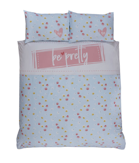 Comfortable and easycare floral duvet cover with popper closures available in double size with matching pillowcases