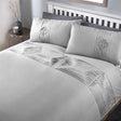 A pinktuck band design duvet set with matching pillowcases