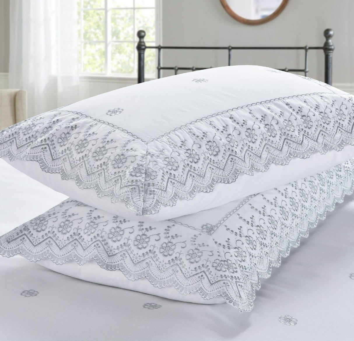 Luxurious Gabrielle Duvet Set arranged to evoke timeless sophistication and cosy comfort