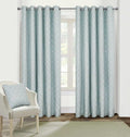 Milano honeycomb geometric pattern curtains in woven jacquard fabric