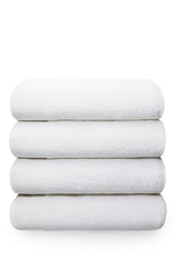 Soft and absorbent 100% cotton pedestal mat in luxurious white color