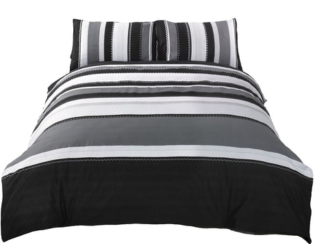 Close-up of Detroit Duvet Cover showcasing easycare fabric and non-iron finish