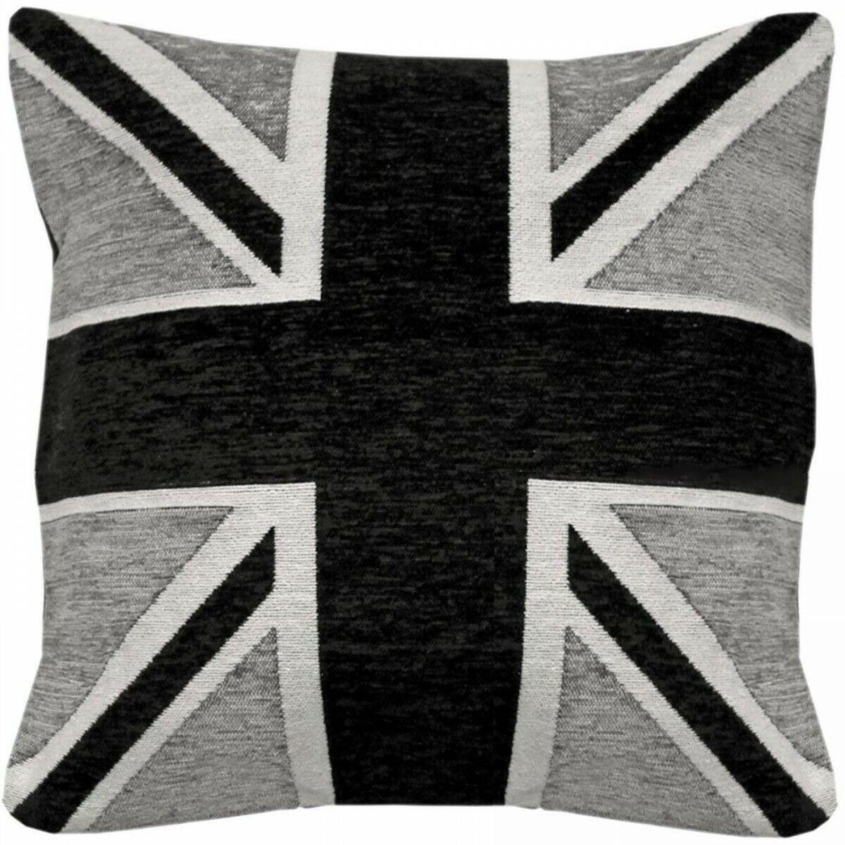 Union Jack Filled Cushion made of beautifully soft and tactile chenille fabric