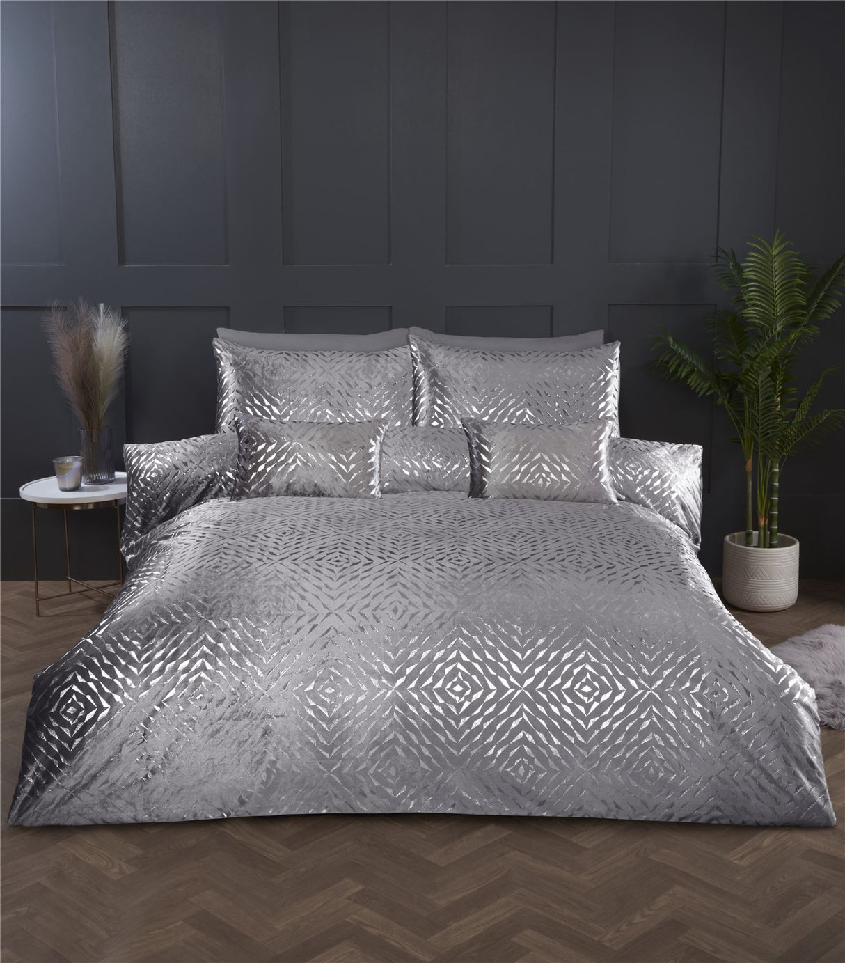 Side view of the Bellagio Boudoir Cushion, showcasing its elegant and stylish design