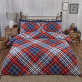 100% brushed cotton Tartan Brushed Cotton Duvet Set for a traditional check